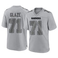 LV.Raiders #71 DJ Glaze Player Gray Atmosphere Fashion Limited Game Qdoa Stitched Jerseys