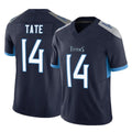 T.Titans #14 Carnell Tate Player Navy Limited Vapor F.U.S.E. Home Game Qdoa Stitched Jerseys