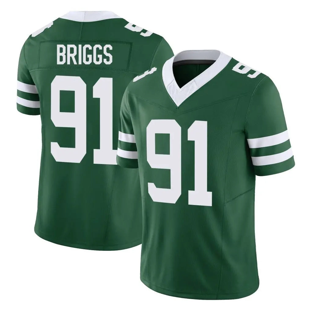 NY.Jets #91 Jowon Briggs Player Green Legacy Limited Vapor F.U.S.E. Home Game Qdoa Stitched Jerseys