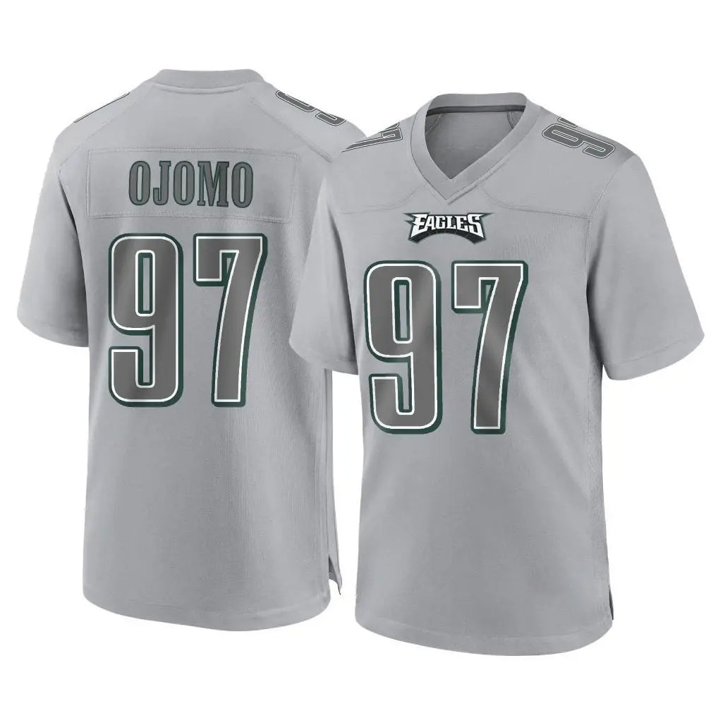 P.Eagles #97 Moro Ojomo Player Gray Atmosphere Fashion Home Game Qdoa Stitched Jerseys