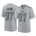 P.Eagles #97 Moro Ojomo Player Gray Atmosphere Fashion Home Game Qdoa Stitched Jerseys