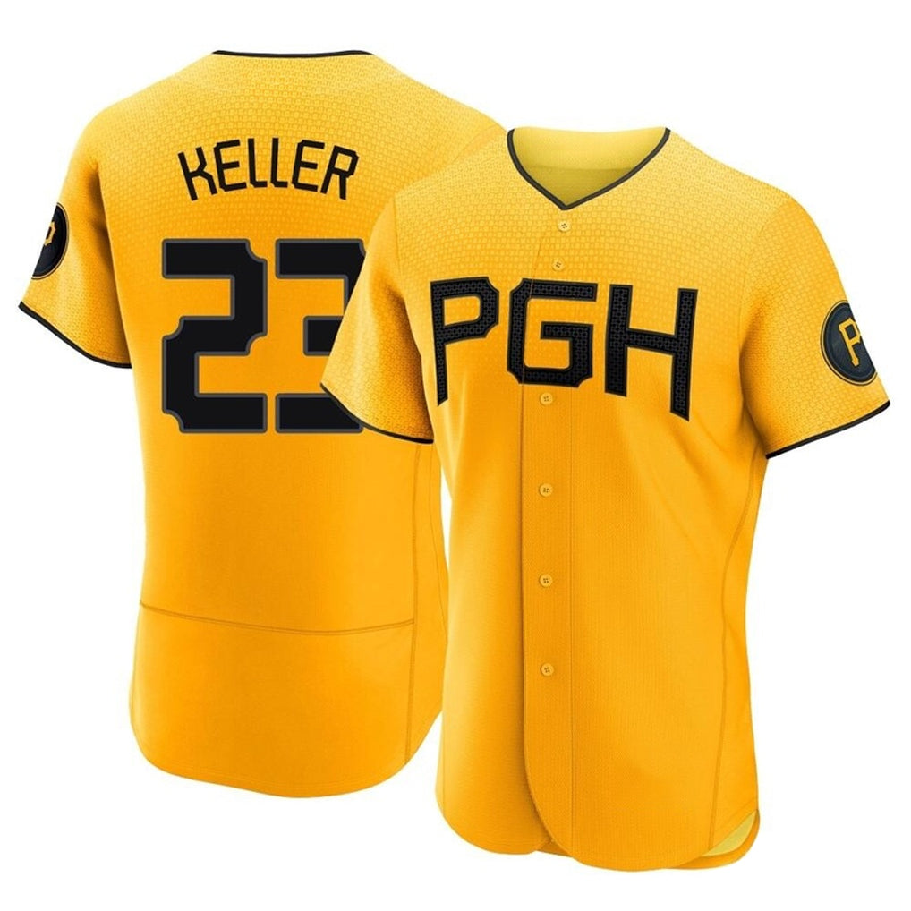 P.Pirates #23 Mitch Keller Player Gold City Connect Home Limited Elite Qdoa Stitched Jerseys