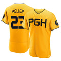 P.Pirates #23 Mitch Keller Player Gold City Connect Home Limited Elite Qdoa Stitched Jerseys