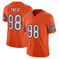 C.Bears #98 Montez Sweat Player Orange Vapor F.U.S.E. Limited Home Game Qdoa Stitched Jerseys