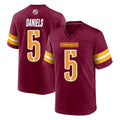 W.Commanders #5 Jayden Daniels Player Burgundy Home Game Qdoa Stitched Jerseys