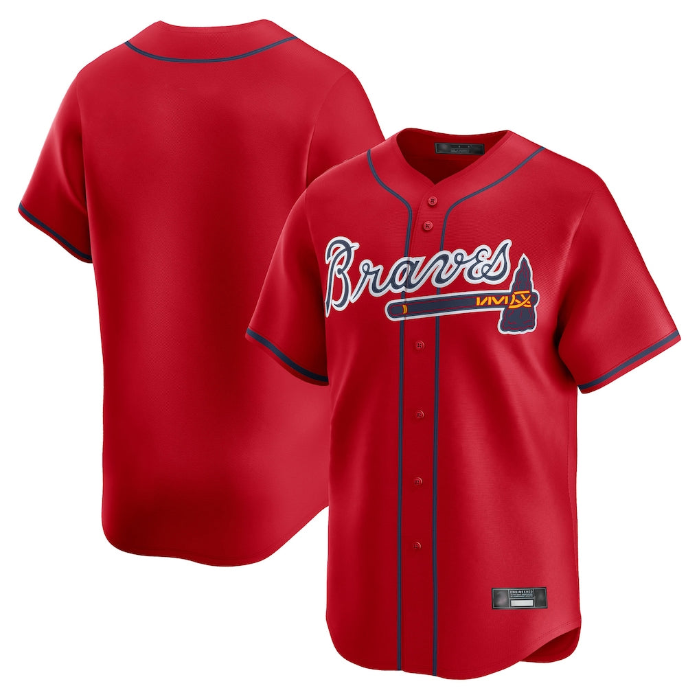 A.Braves ## Braves Blank Player Red Limited Home Game Qdoa Stitched Jerseys