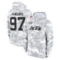 NY.Jets #97 Harrison Phillips Player Arctic Camo Salute to Service Pullover Hoodies Limited Game Qdoa Stitched Jerseys