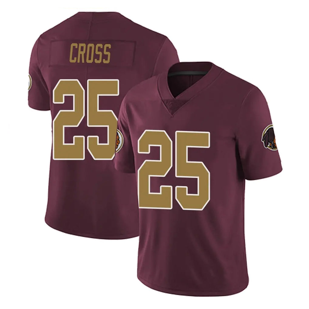 W.Commanders #25 Nick Cross Player Burgundy Alternate Vapor Untouchable Home Game Qdoa Stitched Jerseys