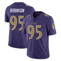 B.Ravens #95 Tavius Robinson Player Purple Color Rush Vapor Untouchable Limited Home Game Qdoa Stitched Jerseys