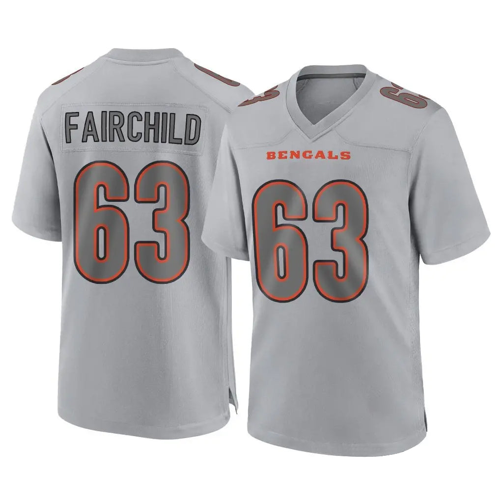 C.Bengals #63 Dylan Fairchild Player Gray Atmosphere Fashion Game Qdoa Stitched Jerseys