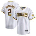S.Diego Padres #2 Xander Bogaerts Player White Home Limited Qdoa Stitched Jerseys