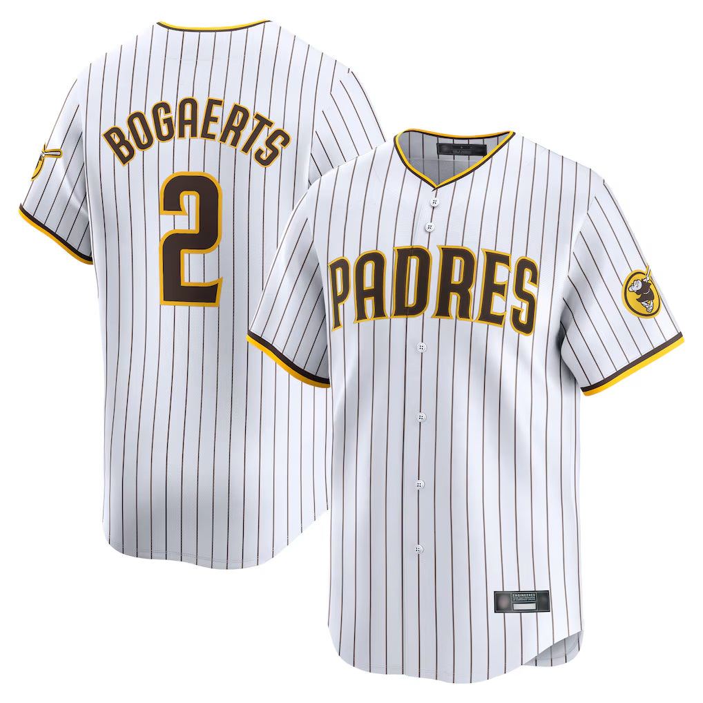 S.Diego Padres #2 Xander Bogaerts Player White Home Limited Qdoa Stitched Jerseys