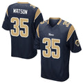 LA.Rams #35 Jaylen Watson Player Navy Home Game Qdoa Stitched Jerseys