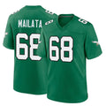 P.Eagles #68 Jordan Mailata Player Green Kelly Alternate Home Game Qdoa Stitched Jerseys