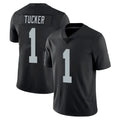 LV.Raiders #1 Tre Tucker Player Black Limited Vapor Untouchable Home Game Qdoa Stitched Jerseys