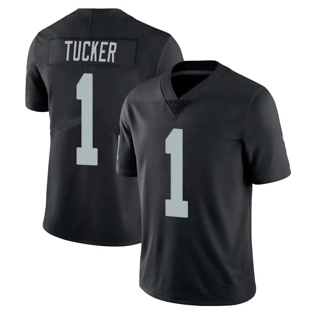 LV.Raiders #1 Tre Tucker Player Black Limited Vapor Untouchable Home Game Qdoa Stitched Jerseys