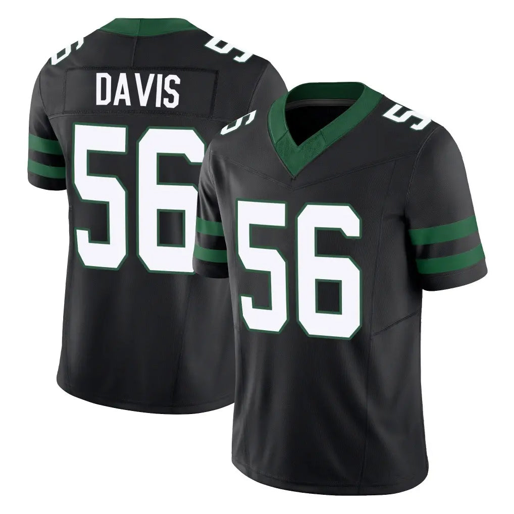 NY.Jets #56 Demario Davis Player Black Limited Legacy Vapor F.U.S.E. Home Game Qdoa Stitched Jerseys