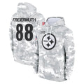 P.Steelers #88 Pat Freiermuth Player Arctic Camo Limited Salute to Service Pullover Hoodies Game Qdoa Stitched Jerseys