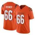 C.Bengals #66 Dalton Risner Player Orange Vapor F.U.S.E. Limited Home Game Qdoa Stitched Jerseys