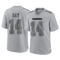 LV.Raiders #14 Matt Gay Player Gray Atmosphere Fashion Limited Game Qdoa Stitched Jerseys