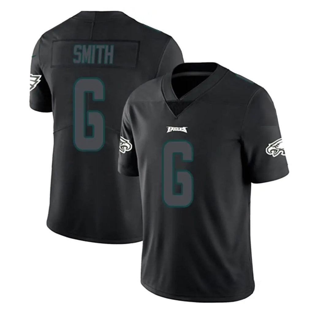 P.Eagles #6 DeVonta Smith Player Limited Black Impact Home Game Qdoa Stitched Jerseys