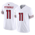 Qdoa A.Cardinals #11 Larry Fitzgerald Player White Vapor F.U.S.E. Limited Home Game Stitched Jerseys