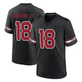 Qdoa A.Cardinals #18 Marvin Harrison Jr. Player Black Alternate Game Stitched Jerseys