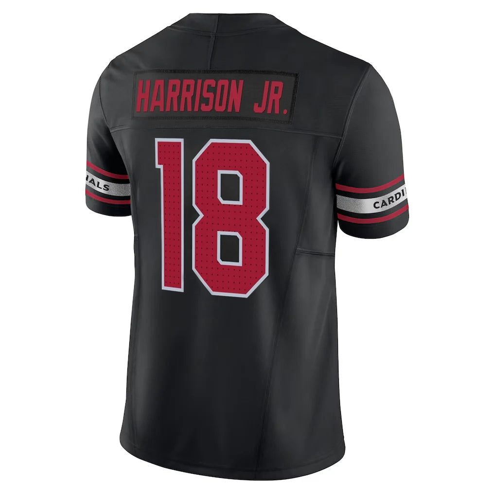 Qdoa A.Cardinals #18 Marvin Harrison Jr. Player Black Vapor F.U.S.E. Limited Stitched Jerseys