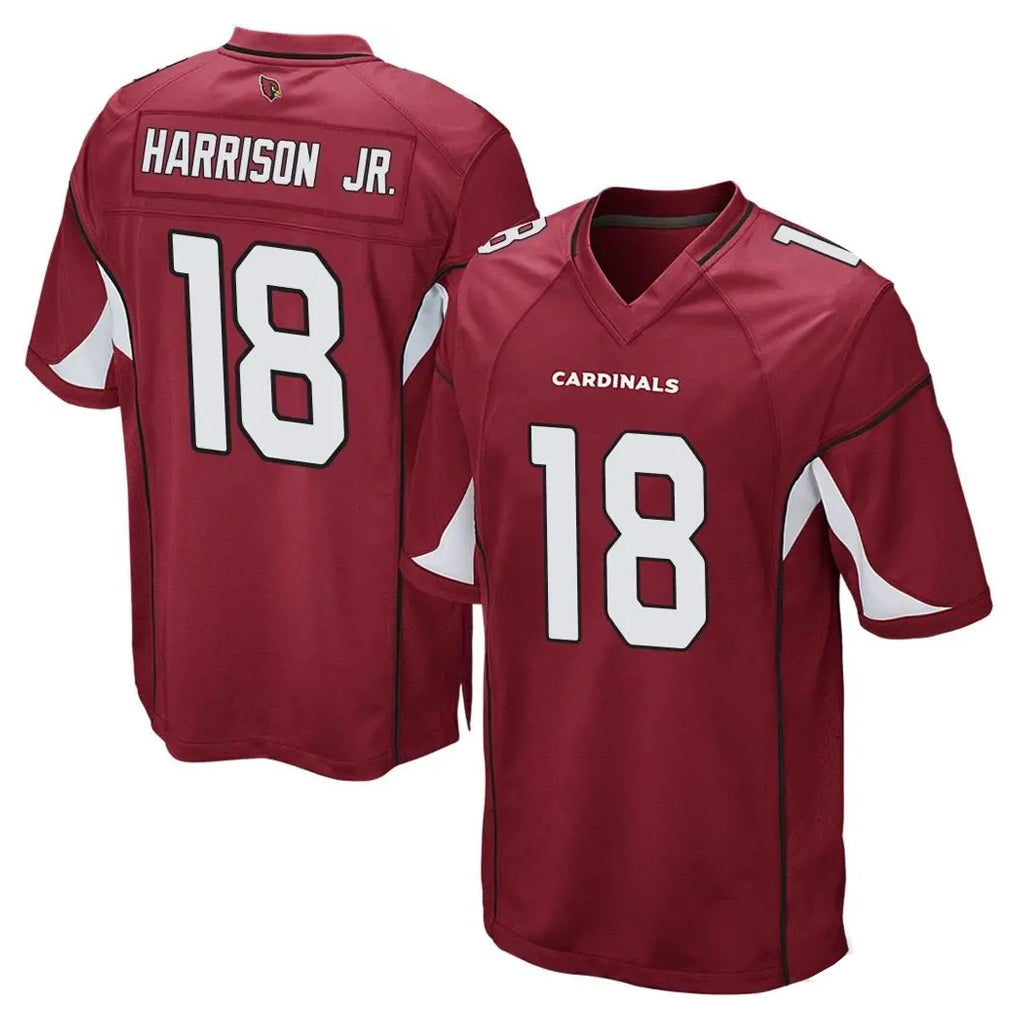Qdoa A.Cardinals #18 Marvin Harrison Jr. Player Cardinal Home Game Stitched Jerseys