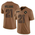 Qdoa A.Cardinals #21 Garrett Williams Player Brown Salute To Service Limited Stitched Jerseys