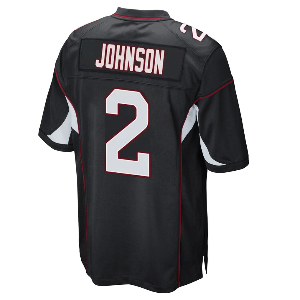 Qdoa A.Cardinals #2 Will Johnson Player Black Home Game Stitched Jerseys