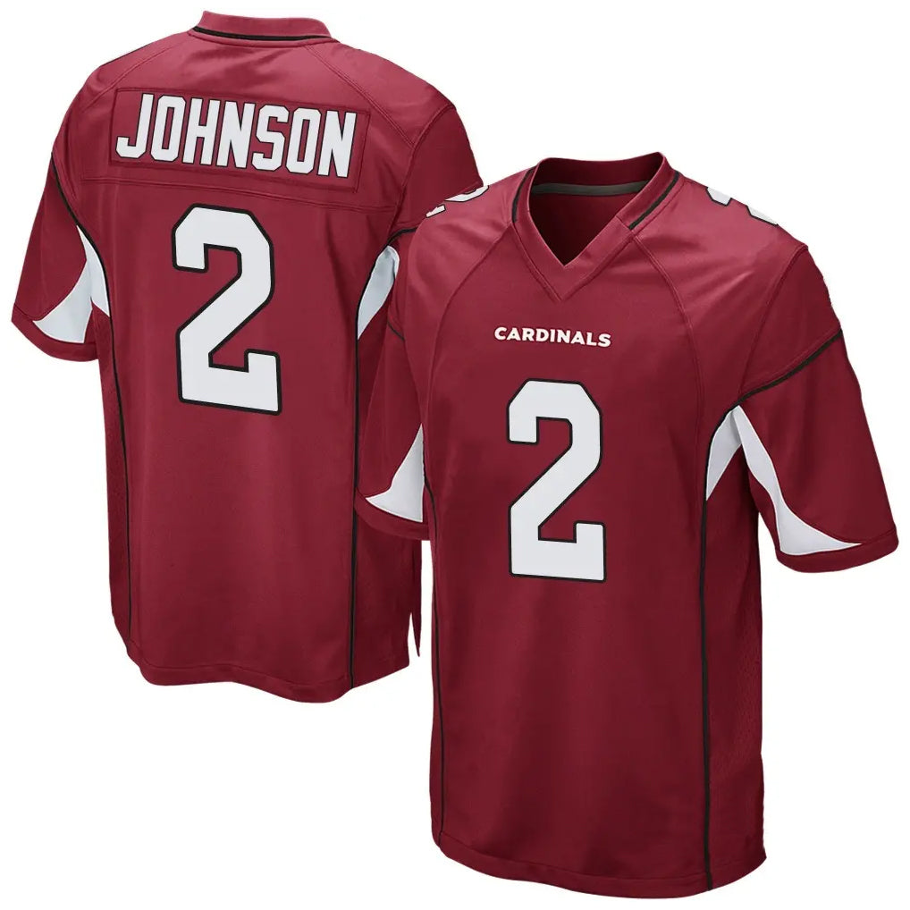 Qdoa A.Cardinals #2 Will Johnson Player Cardinal Home Game Stitched Jerseys