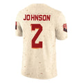 Qdoa A.Cardinals #2 Will Johnson Player Cream Rivalries Collection Vapor Limited Home Game Stitched Jerseys