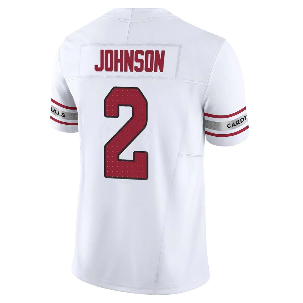 Qdoa A.Cardinals #2 Will Johnson Player White Vapor F.U.S.E. Limited Home Game Stitched Jerseys