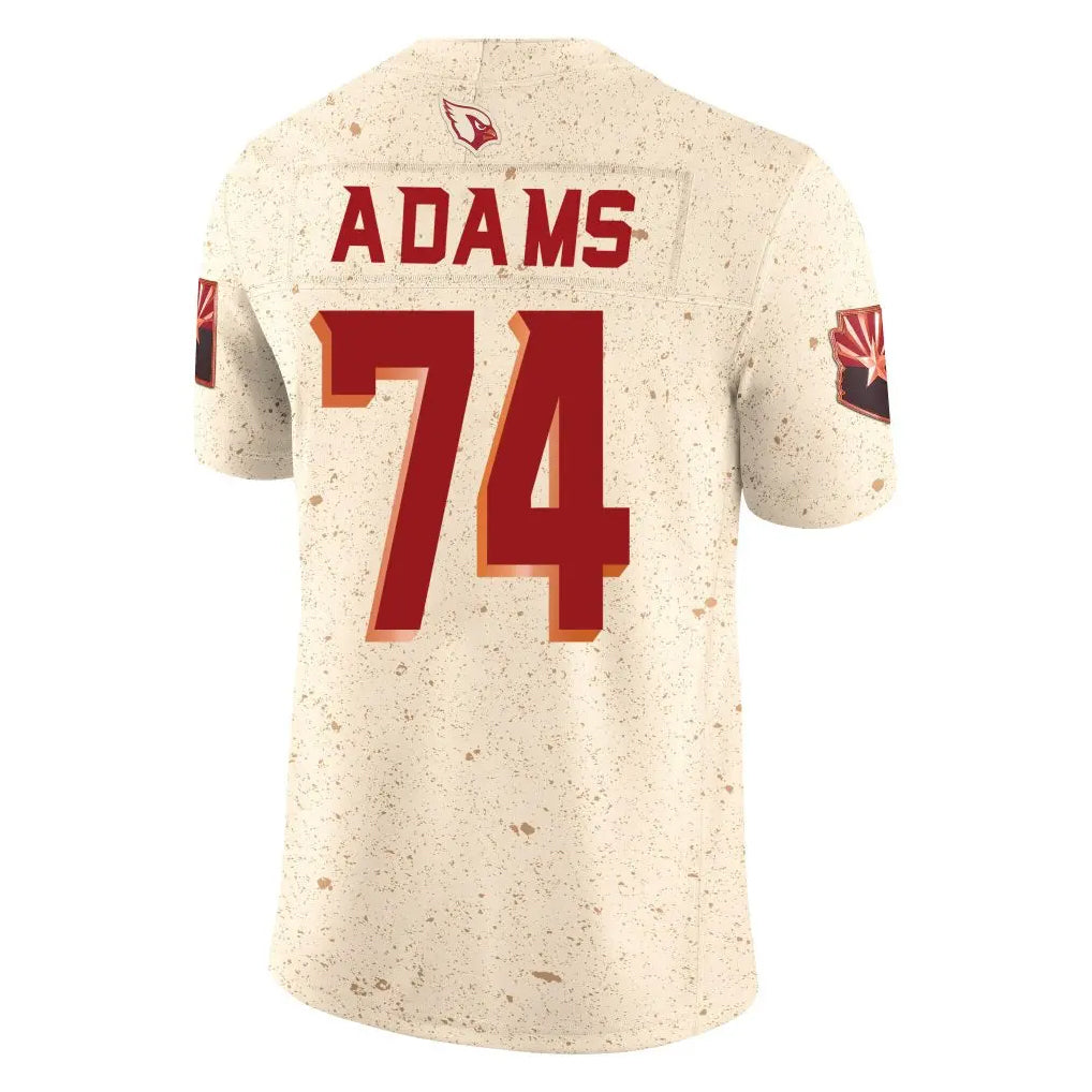Qdoa A.Cardinals #74 Isaiah Adams Player Cream Rivalries Collection Vapor Limited Home Game Stitched Jerseys