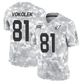 Qdoa A.Cardinals #81 Travis Vokolek Player Camo Salute to Service Limited Stitched Stitched Jerseys