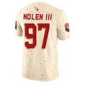 Qdoa A.Cardinals #97 Walter Nolen III Player Cream Rivalries Collection Vapor Limited Home Game Stitched Jerseys