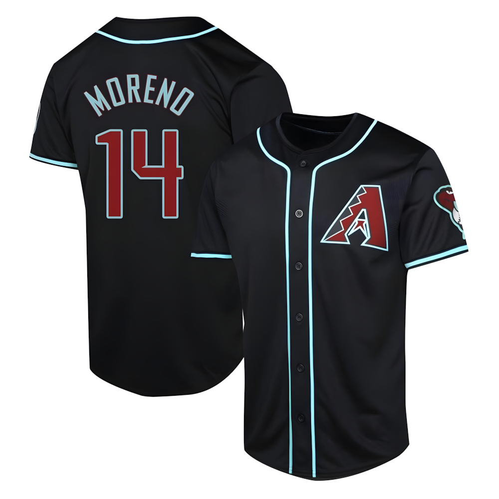 Qdoa A.Diamondbacks #14 Gabriel Moreno Player Black Limited Alternate Stitched Jerseys