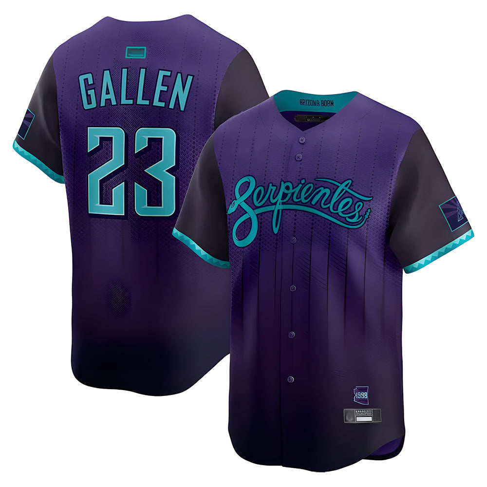 Qdoa A.Diamondbacks #23 Zac Gallen Player Purple City Connect Limited Vapor Stitched Jerseys