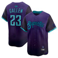 Qdoa A.Diamondbacks #23 Zac Gallen Player Purple City Connect Limited Vapor Stitched Jerseys