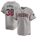 Qdoa A.Diamondbacks #38 Paul Sewald Player Gray Limited Away Stitched Jersey