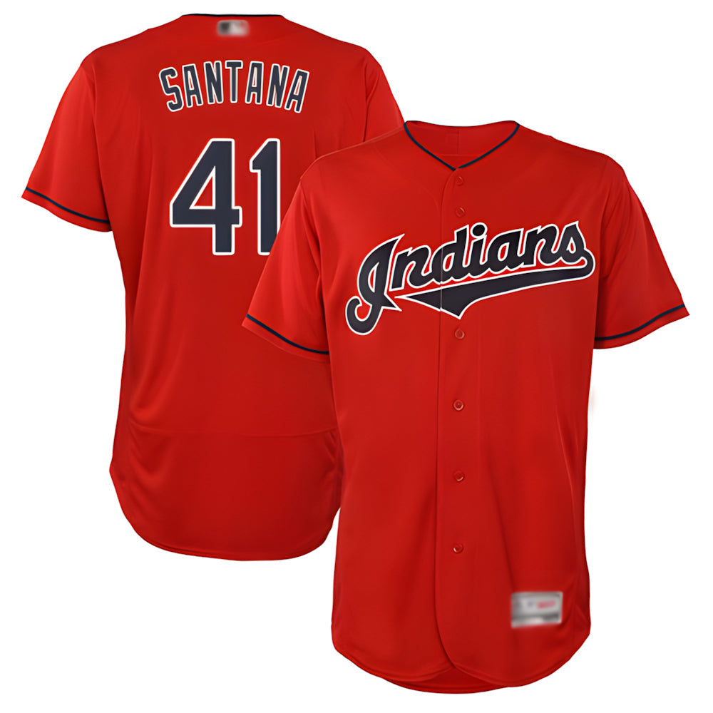 Qdoa A.Diamondbacks #41 Carlos Santana Player Red game time Stitched Jersey