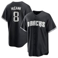 Qdoa A.Diamondbacks #8 James McCann Player White Replica Black 2026 World Series Stitched Jersey