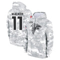 Qdoa A.Falcons #11 Jalon Walker Player Arctic Camo Salute to Service Limited Hoodie Stitched Jerseys