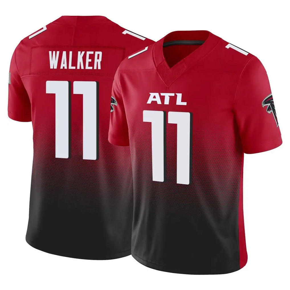 Qdoa A.Falcons #11 Jalon Walker Player Red Vapor F.U.S.E. Limited Stitched Jerseys