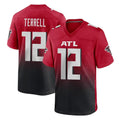 Qdoa A.Falcons #12 Avieon Terrell Player Red Home Game Stitched Jerseys