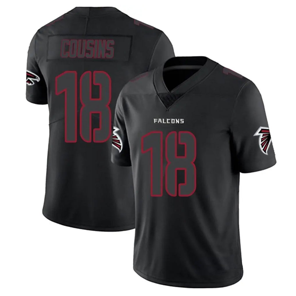 Qdoa A.Falcons #18 Kirk Cousins Player Black Impact Limited Game Stitched Jerseys