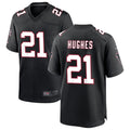 Qdoa A.Falcons #21 Mike Hughes Player Black Throwback Game Stitched Jerseys