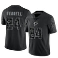 Qdoa A.Falcons #24 A.J. Terrell Jr. Player Black RFLCTV Limited Stitched Jerseys