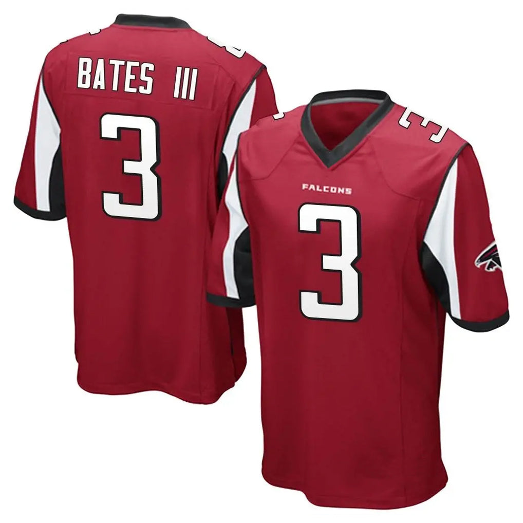 Qdoa A.Falcons #3 Jessie Bates III Player Red Color Vapor Home Game Stitched Jerseys